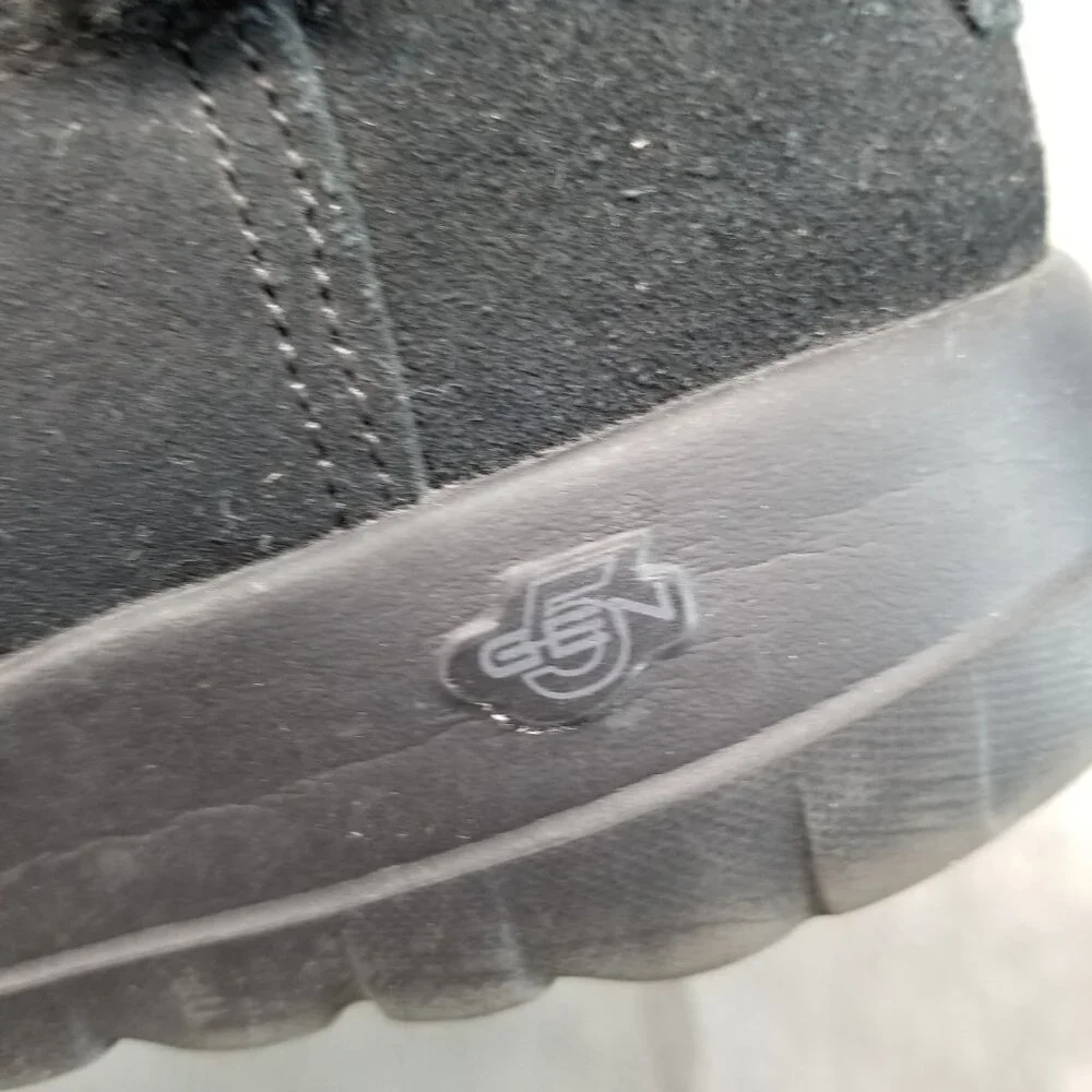 Skechers Shoes Womens Size 9 On The Go Black Suede Faux Fur Lined Ankle Booties